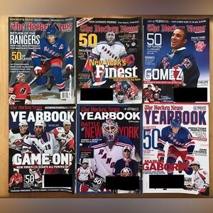 Lot 6 Hockey News Yearbooks 2005-06, 2006-07, 2007-08, 2008-09, 2009-10, 2010-11
